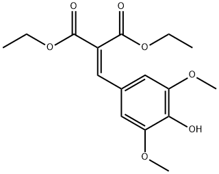 PROPANEDIOIC ACID, [(4-HYDROXY-3,5-DIMETHOXYPHENYL)METHYLENE]-, DIETHYL ESTER Struktur