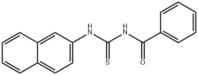 1-Benzoyl-3-(2-naphtyl)thiourea Struktur