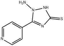 1-Amino-5-(4-pyridinyl)-1H-1,2,4-triazole-3-thiol Struktur