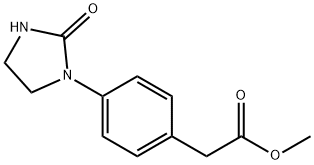 Benzeneacetic acid, 4-(2-oxo-1-iMidazolidinyl)-, Methyl ester Struktur