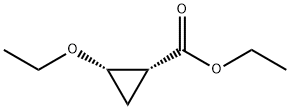 Cyclopropanecarboxylic acid, 2-ethoxy-, ethyl ester, (1R,2S)- (9CI) Struktur