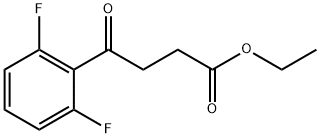 ETHYL 4-(2,6-DIFLUOROPHENYL)-4-OXOBUTYRATE Struktur