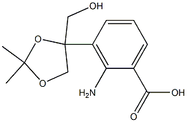 (2,2-dimethyl-1,3-dioxolan-4-yl)methyl anthranilate Struktur