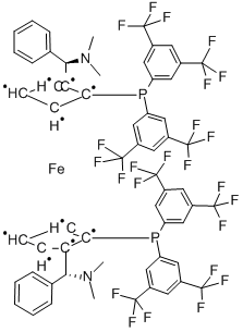 (ALPHAR,ALPHAR)-1,1'-BIS[ALPHA-(DIMETHYLAMINO)BENZYL]-(S,S)-,2'-BIS[BIS[3,5-BIS(TRIFLUOROMETHYL)PHENYL]PHOSPHINO]FERROCENE price.