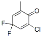 2,5-Cyclohexadien-1-one,  2-chloro-4,4-difluoro-6-methyl- Struktur