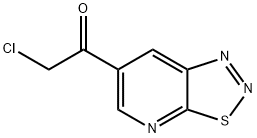 Ethanone, 2-chloro-1-([1,2,3]thiadiazolo[5,4-b]pyridin-6-yl)- (9CI) Struktur