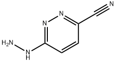 3-Pyridazinecarbonitrile, 6-hydrazino- Struktur