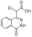 2-Chloro-2-(3,4-dihydrophthalazin-4-on-1-yl)acetic acid Struktur