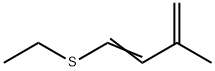 1-Ethylthio-3-methyl-1,3-butadiene Struktur