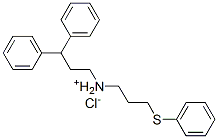 (3,3-diphenylpropyl)[3-(phenylthio)propyl]ammonium chloride Struktur