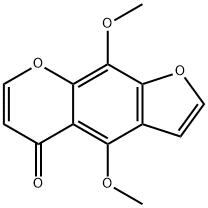 4,9-Dimethoxy-5H-furo[3,2-g][1]benzopyran-5-one Struktur