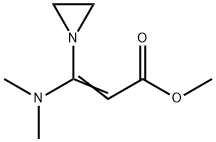 3-(1-Aziridinyl)-3-(dimethylamino)propenoic acid methyl ester Struktur