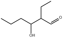 2-ethyl-3-hydroxyhexanal Struktur