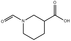 3-Piperidinecarboxylic acid, 1-formyl- (9CI) Struktur