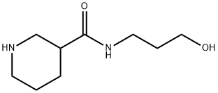 PIPERIDINE-3-CARBOXYLIC ACID (3-HYDROXY-PROPYL)-AMIDE Struktur