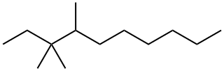 3,3,4-Trimethyldecane Struktur