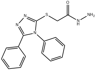 (4,5-DIPHENYL-4H-[1,2,4]TRIAZOL-3-YLSULFANYL)-ACETIC ACID HYDRAZIDE Struktur