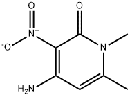 2(1H)-Pyridone,  4-amino-1,6-dimethyl-3-nitro-  (7CI,8CI) Struktur