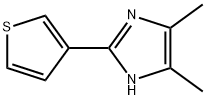 1H-Imidazole,  4,5-dimethyl-2-(3-thienyl)- Struktur