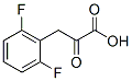 Benzenepropanoic acid, 2,6-difluoro--alpha--oxo- (9CI) Struktur