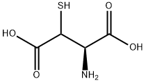 L-Aspartic acid, 3-mercapto- (9CI) Struktur