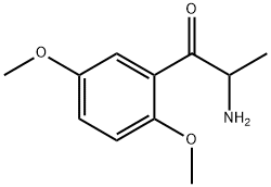 1-Propanone,  2-amino-1-(2,5-dimethoxyphenyl)- Struktur