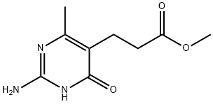 METHYL 3-(2-AMINO-4-HYDROXY-6-METHYLPYRIMIDIN-5-YL)PROPANOATE Struktur