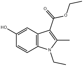 ETHYL 1-ETHYL-5-HYDROXY-2-METHYL-1H-INDOLE-3-CARBOXYLATE Struktur