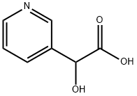 alpha-hydroxypyridine-3-acetic acid Struktur