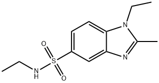 N,1-Diethyl-2-methyl-1H-benzimidazole-5-sulfonamide Struktur