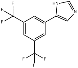 4-(3,5-BIS-TRIFLUOROMETHYL-PHENYL)-1H-IMIDAZOLE Struktur