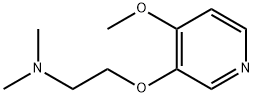 Ethanamine, 2-[(4-methoxy-3-pyridinyl)oxy]-N,N-dimethyl- (9CI) Struktur