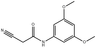 2-cyano-N-(3,5-dimethoxyphenyl)acetamide Struktur