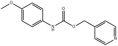 4-Methoxycarbanilic acid 4-pyridylmethyl ester Struktur