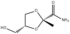 1,3-Dioxolane-2-carboxamide,4-(hydroxymethyl)-2-methyl-,cis-(9CI) Struktur