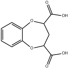 2H-1,5-Benzodioxepin-2,4-dicarboxylic  acid,  3,4-dihydro-  (9CI) Struktur