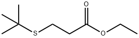 Propanoic acid, 3-[(1,1-dimethylethyl)thio]-, ethyl ester Struktur