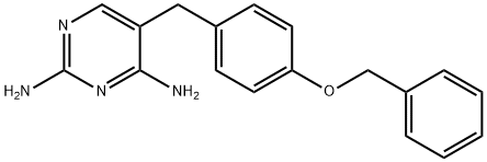 5-[(4-Benzyloxy)benzyl]-2,4-diaminopyrimidine Struktur