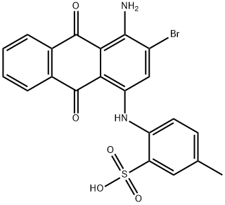 4-[(4-amino-3-bromo-9,10-dihydro-9,10-dioxo-1-anthryl)amino]toluene-3-sulphonic acid Struktur