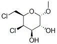 methyl 4,6-dichloro-4,6-dideoxy-alpha-galactopyranoside Struktur