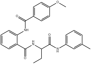 Benzamide, 2-[(4-methoxybenzoyl)amino]-N-[1-[[(3-methylphenyl)amino]carbonyl]propyl]- (9CI) Struktur