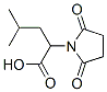 1-Pyrrolidineacetic  acid,  -alpha--(2-methylpropyl)-2,5-dioxo- Struktur