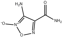 1,2,5-Oxadiazole-3-carboxamide, 4-amino-, 5-oxide (9CI) Struktur