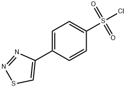 4-(1,2,3-THIADIAZOL-4-YL)BENZENESULFONYL CHLORIDE Struktur