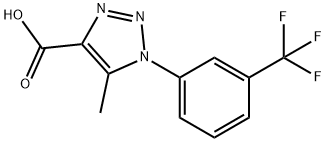 5-METHYL-1-[3-(TRIFLUOROMETHYL)PHENYL]-1H-1,2,3-TRIAZOLE-4-CARBOXYLIC ACID Struktur