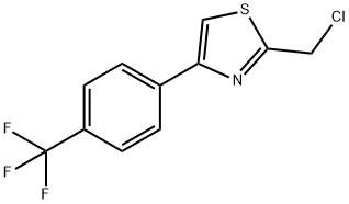 2-(Chloromethyl)-4-(4-(trifluoromethyl)phenyl)-1,3-thiazole Struktur