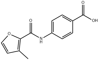 Benzoic acid, 4-[[(3-methyl-2-furanyl)carbonyl]amino]- (9CI) Struktur