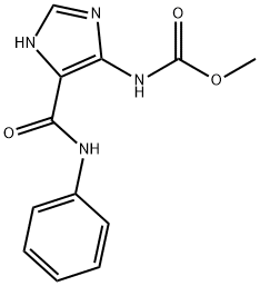 Carbamic acid, [5-[(phenylamino)carbonyl]-1H-imidazol-4-yl]-, methyl ester Struktur