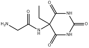 Acetamide, 2-amino-N-(5-ethylhexahydro-2,4,6-trioxo-5-pyrimidinyl)- (9CI) Struktur