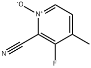 2-Pyridinecarbonitrile, 3-fluoro-4-methyl-, 1-oxide (9CI) Struktur